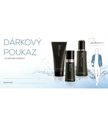 DARČEKOVÝ POUKAZ DR. BAUMANN na pánske ošetrenie + obálky